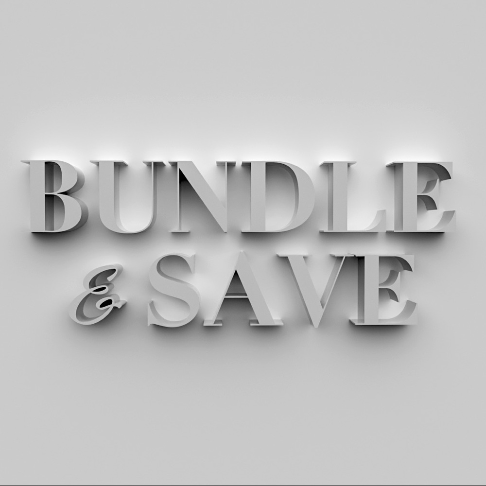 BUNDLE ITEMS AND GET UP TO 50% OFF
